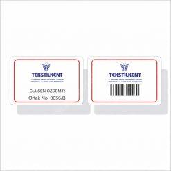 Barkodlu Plastik Kart (100 Adet)