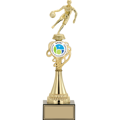 Basketbol kadın figürlü kupa, ödül kupası, kişiye özel baskı