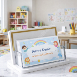 Beyaz Gold Detaylı Kartvizitlik