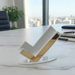 Beyaz Gold Detaylı Premium Kartvizitlik
