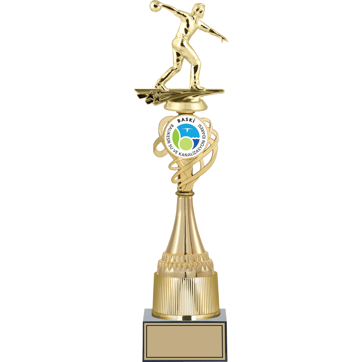 Bowling Erkek Figürlü Kupalar 43, 40, 37 cm | FG-033