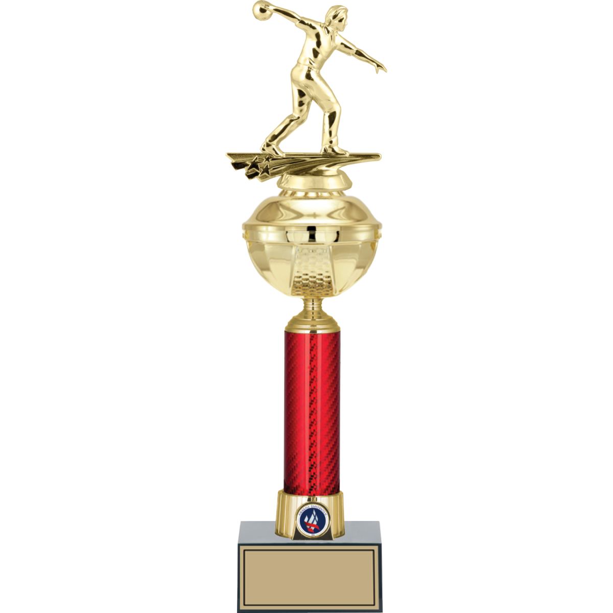 Bowling Erkek Figürlü Kupalar 46, 43, 41 cm | FG-053 - 46