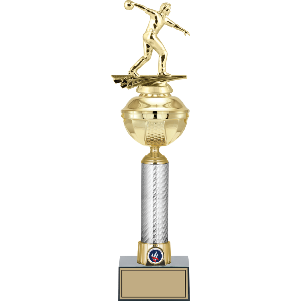 Bowling Erkek Figürlü Kupalar 46, 43, 41 cm | FG-057 - 46