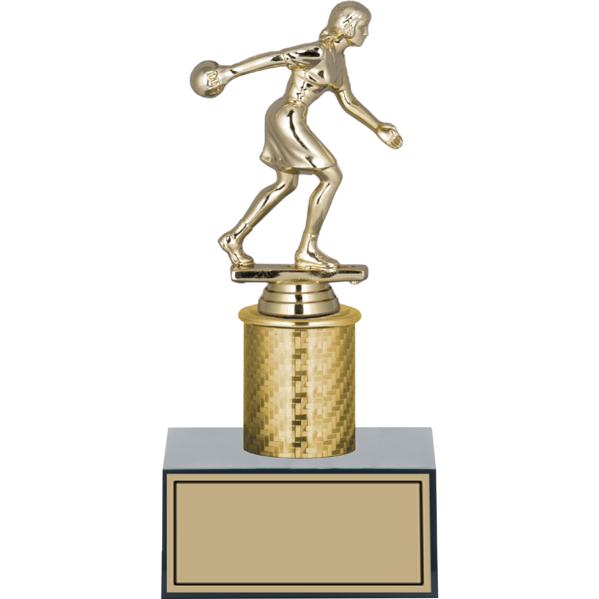 Bowling Kadın Figürlü Kupalar 22, 19, 17 cm | FG-001 - 22