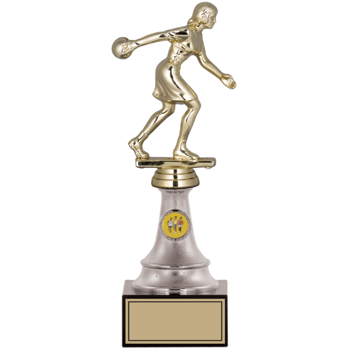 Bowling Kadın Figürlü Kupalar 27, 26, 25 cm | FG-010 - 27