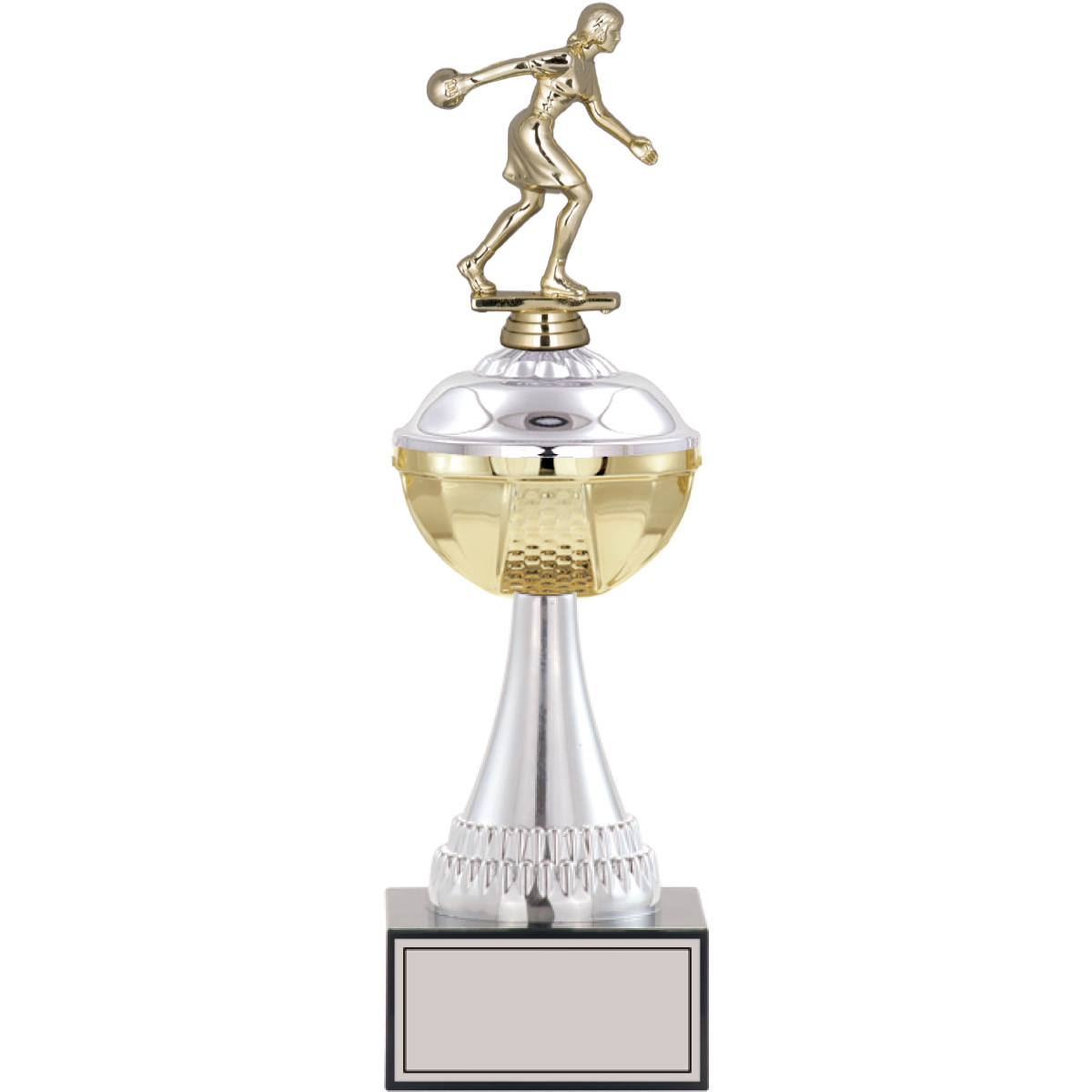 Bowling Kadın Figürlü Kupalar 35, 32, 30 cm | FG-045 - 35