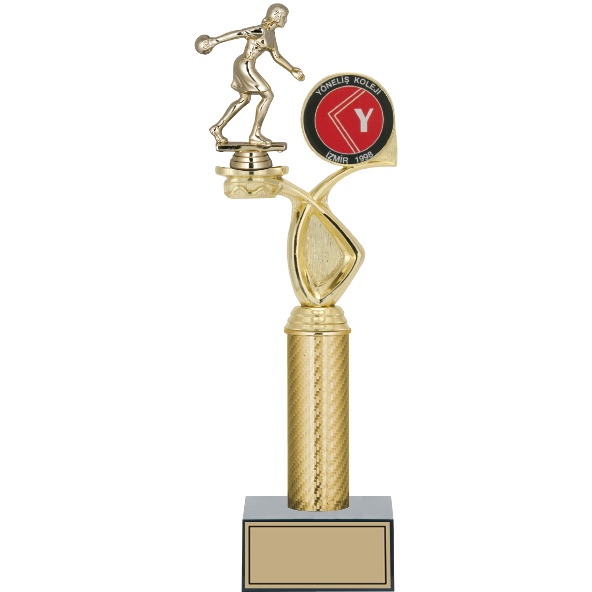 Bowling Kadın Figürlü Kupalar 39, 36, 34 cm | FG-015 - 39