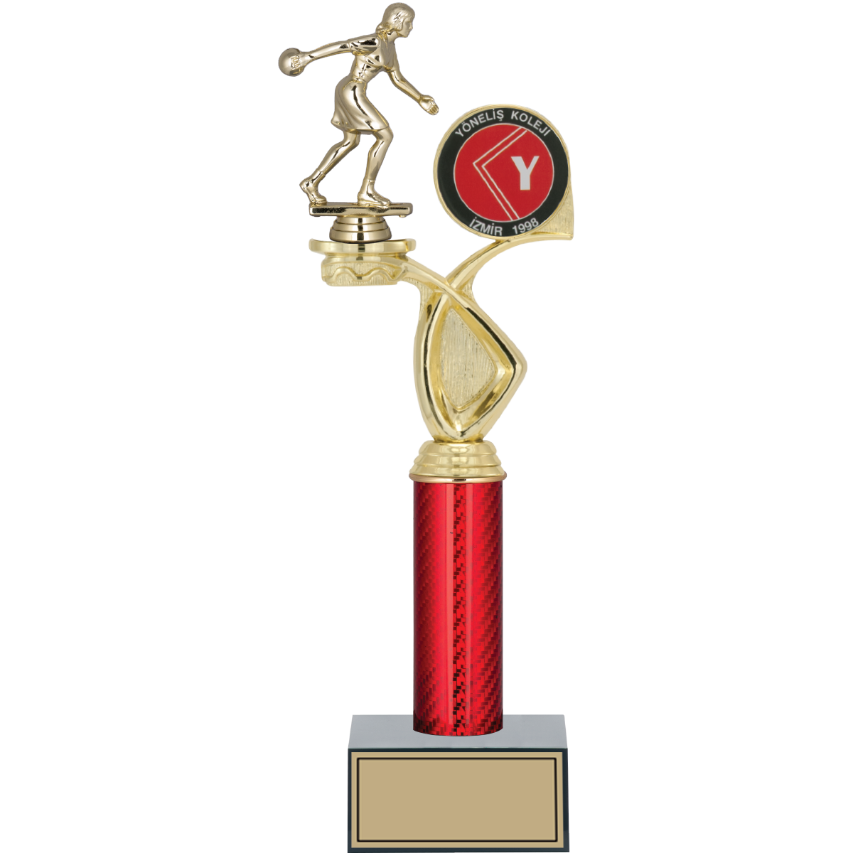 Bowling Kadın Figürlü Kupalar 39, 36, 34 cm | FG-016 - 39