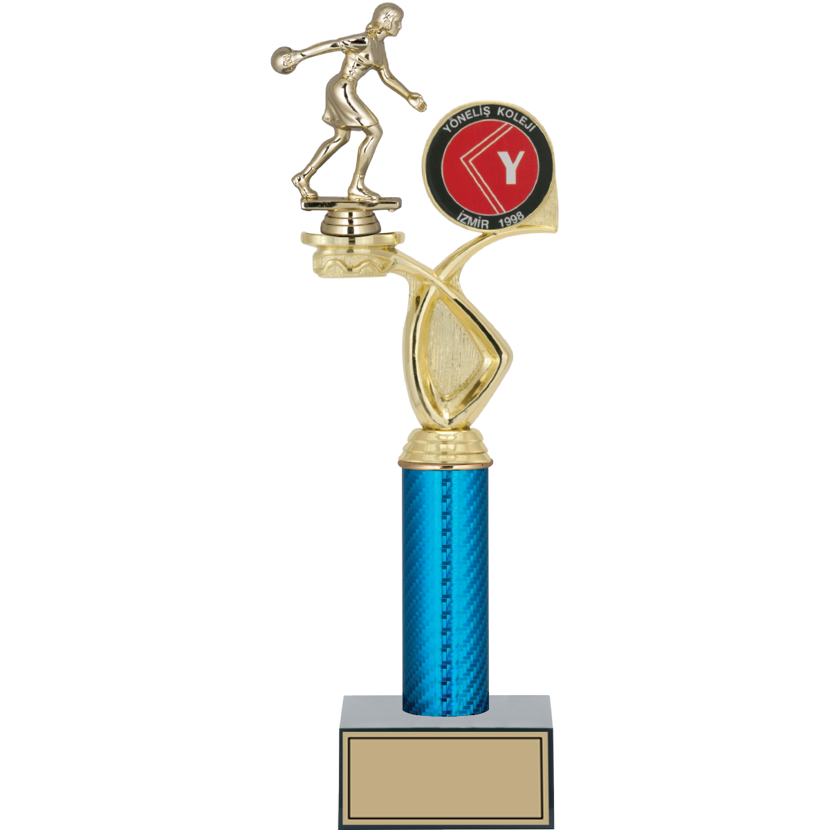 Bowling Kadın Figürlü Kupalar 39, 36, 34 cm | FG-017 - 39