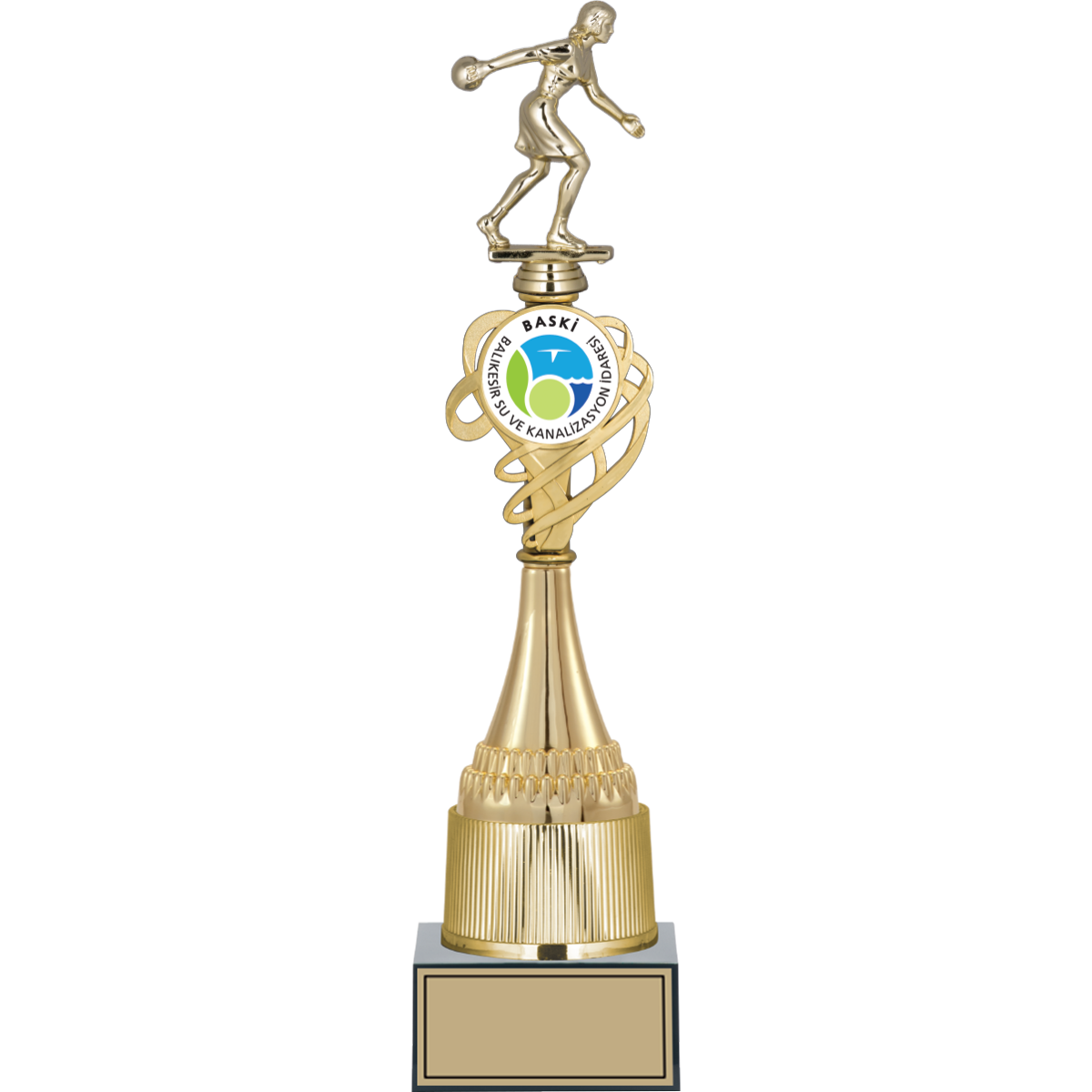 Bowling Kadın Figürlü Kupalar 42, 39, 36 cm | FG-033 - 42