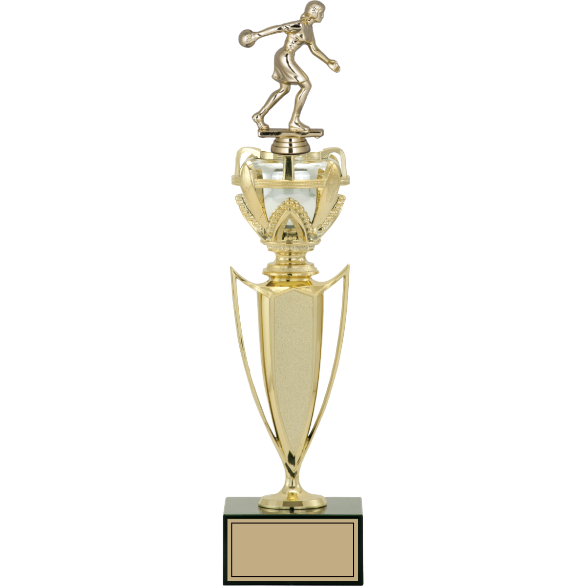 Bowling Kadın Figürlü Kupalar 42, 40, 37 cm | FG-044 - 42