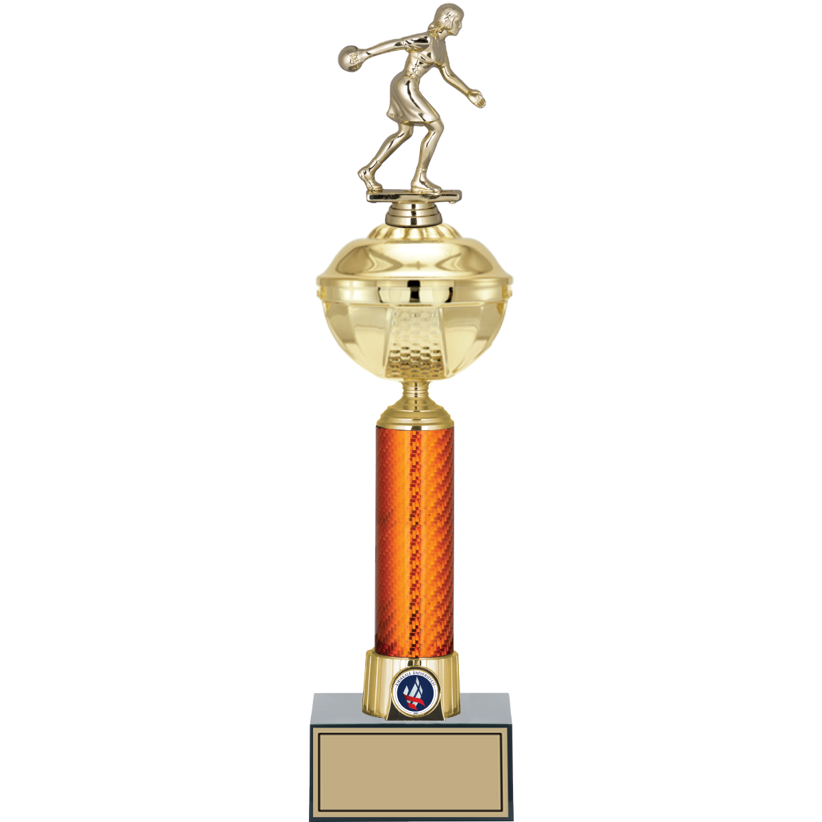 Bowling Kadın Figürlü Kupalar 45, 42, 40 cm | FG-055 - 45