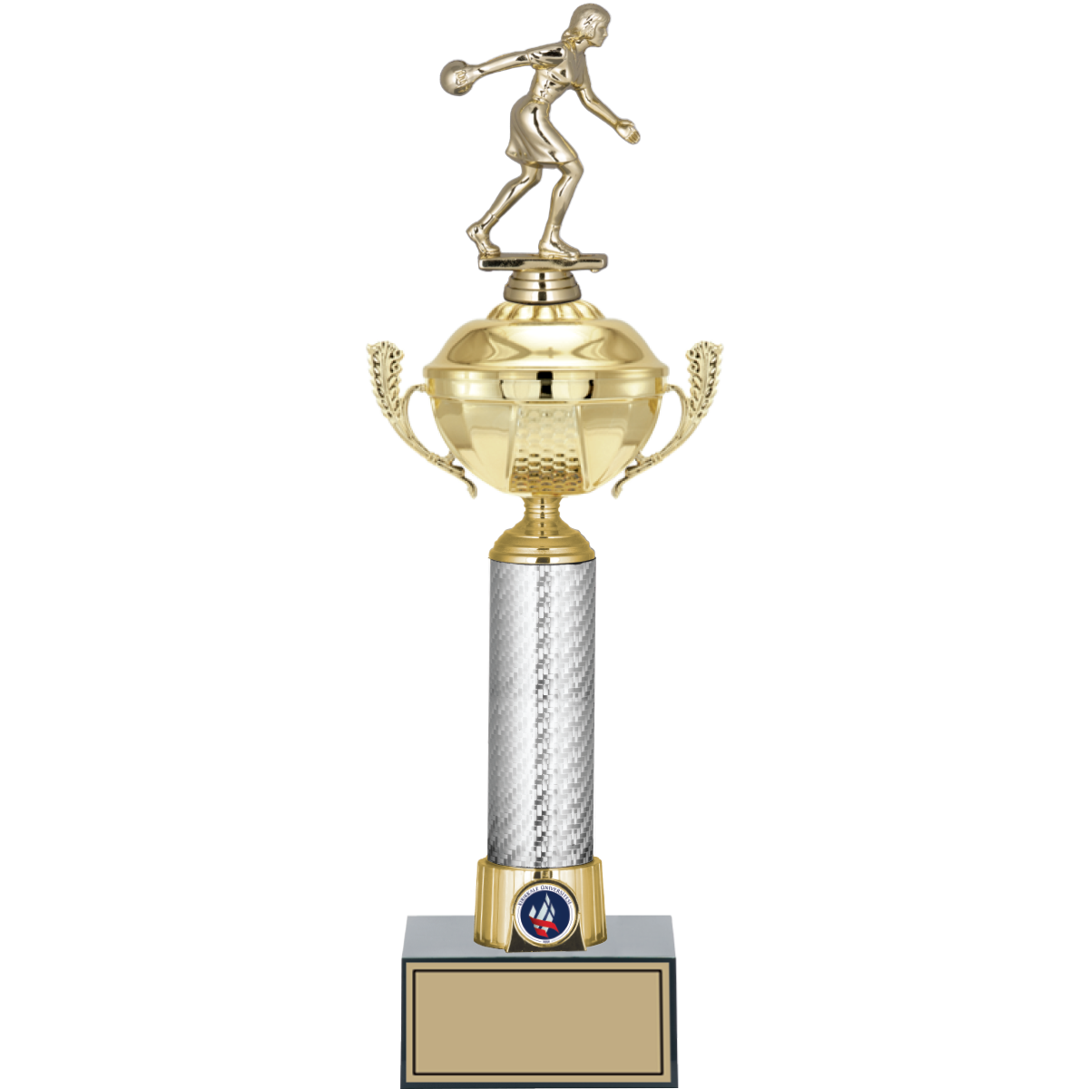 Bowling Kadın Figürlü Kupalar 45, 42, 40 cm | FG-058 - 45