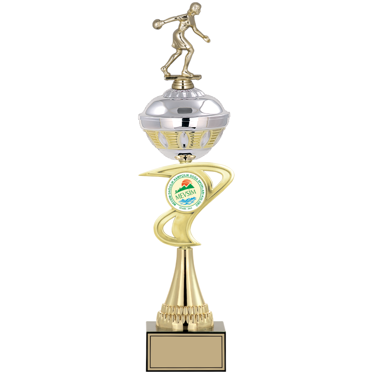 Bowling Kadın Figürlü Kupalar 48, 45, 43 cm | FG-065 - 48