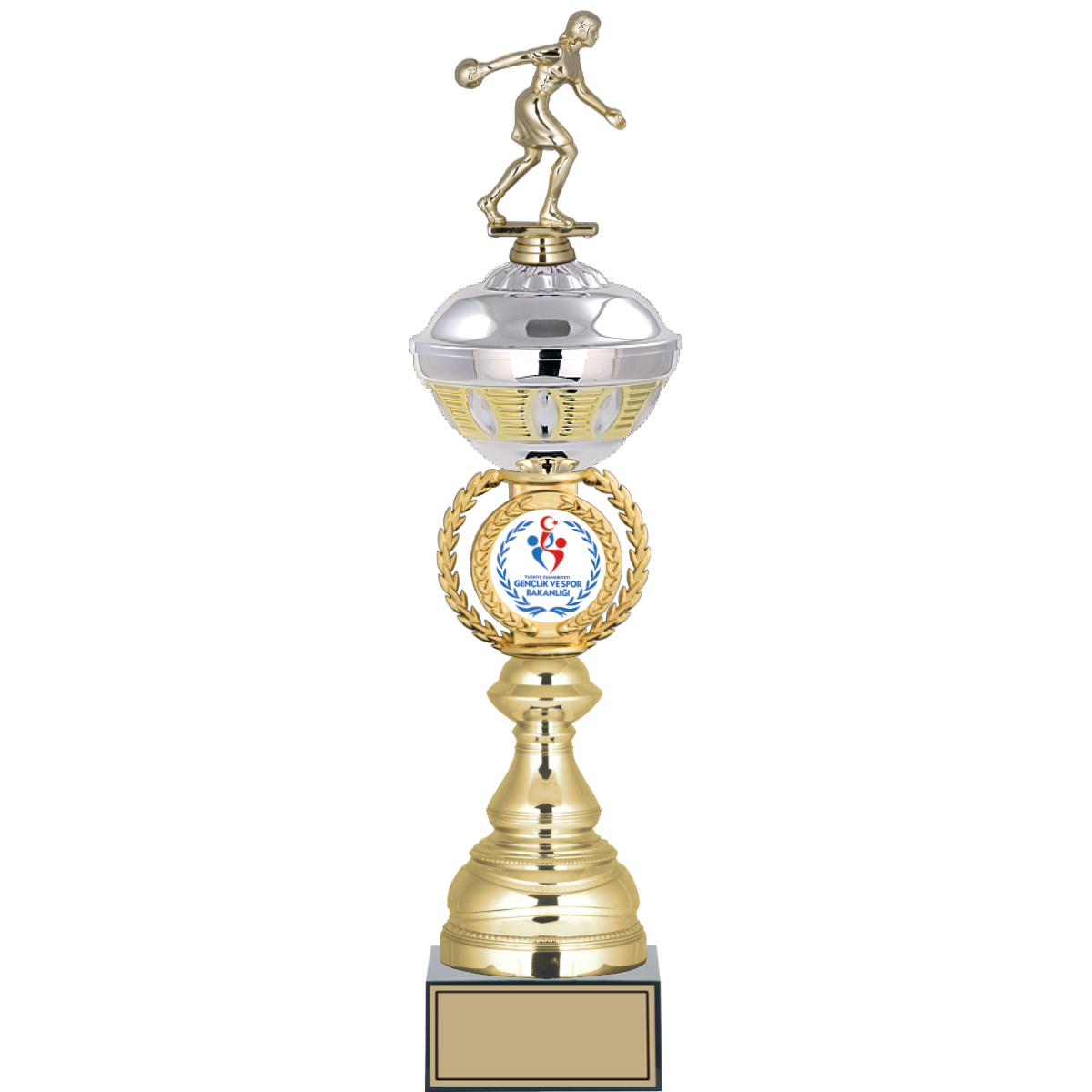 Bowling Kadın Figürlü Kupalar 49, 46, 44 cm | FG-066 - 49