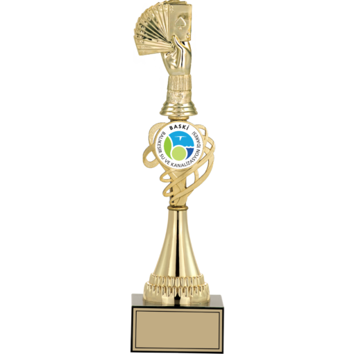Briç Figürlü Kupalar 37, 35, 33 cm | FG-034 - 37