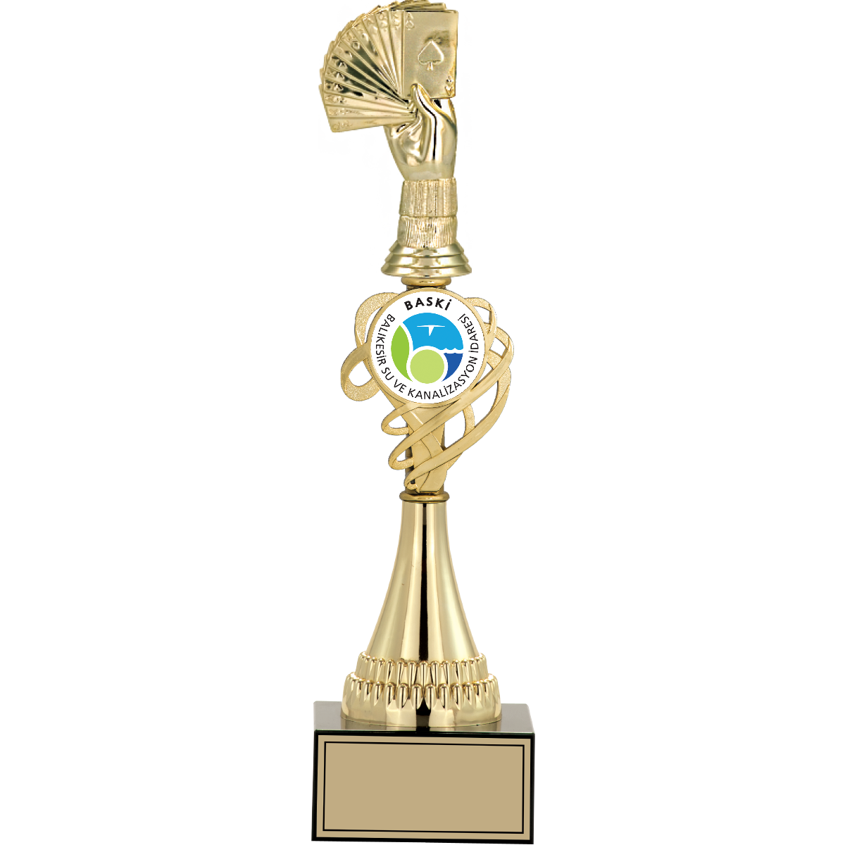 Briç Figürlü Kupalar 37, 35, 33 cm | FG-034 - 37