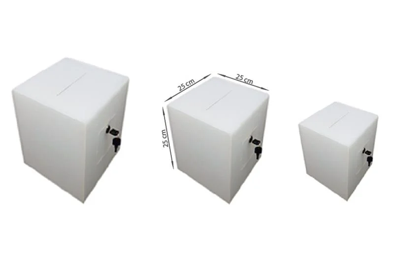 Buz Beyaz Dilek ve Şikayet Kutusu 25x25cm