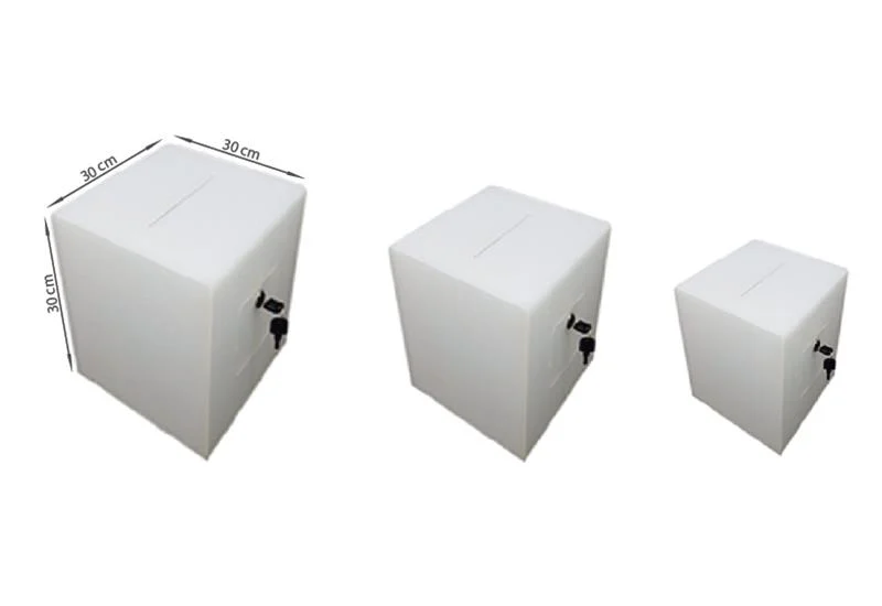 Buz Beyaz Dilek ve Şikayet Kutusu 30x30cm