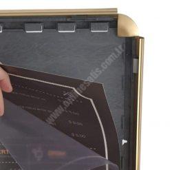 Dekoratif Menü Panosu A3 Gold