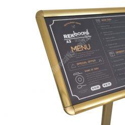 Dekoratif Menü Panosu A3 Gold