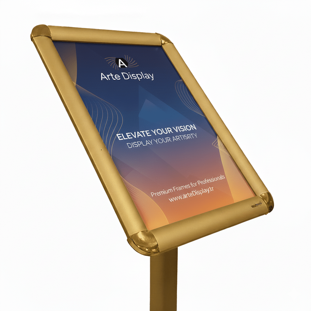 Dekoratif Menü Panosu A4 Gold 4 Dekoratif Menü Panosu A4 Gold