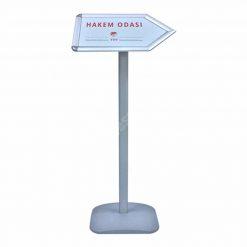 Kama Uçlu A4, Gri, Dekoratif Menü Panosu