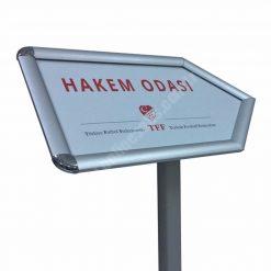 Kama Uçlu A4, Gri, Dekoratif Menü Panosu