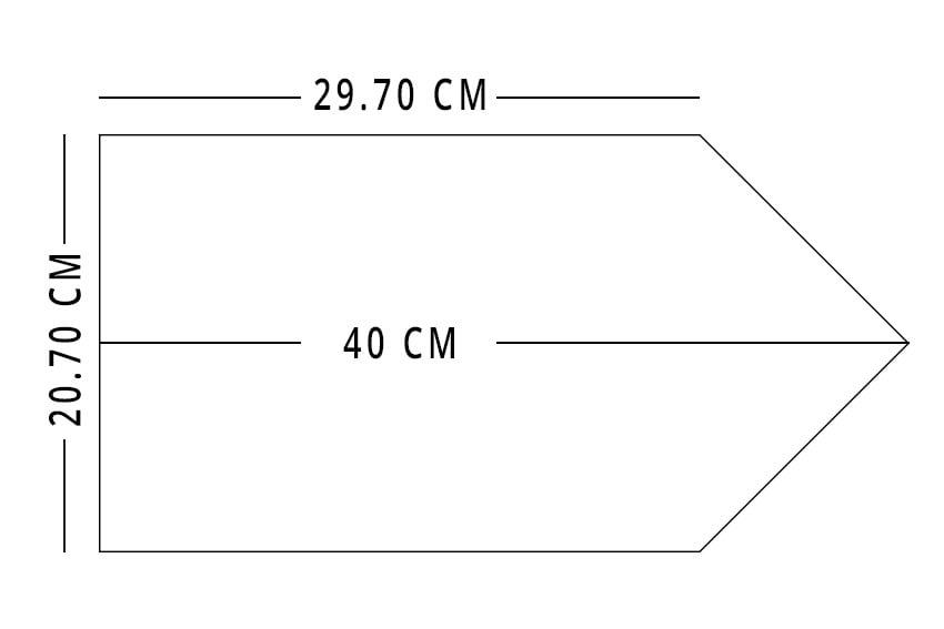 Dekoratif Yönlendirme Panosu 5 Kama Uçlu A4, Gri, Dekoratif Menü Panosu