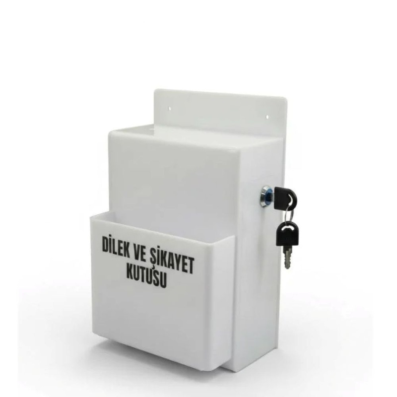 Dilek ve Şikayet Kutusu Cepli Beyaz A4 Slim Model