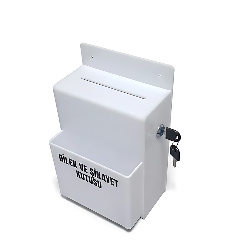 Dilek ve Şikayet Kutusu Cepli Beyaz A5 Slim Model