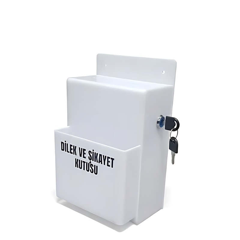 Dilek ve Şikayet Kutusu Cepli Beyaz A5 Slim Model