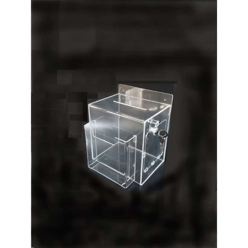 Dilek ve Şikayet Kutusu Cepli Şeffaf (15x20xH20)