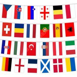 Dünya Ülkeleri Bayrakları İpe Sıralı 20×30 cm
