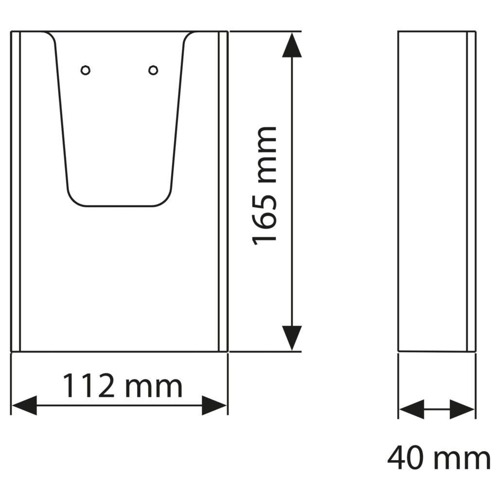 Duvar Tipi Tekli Broşürlük 1/3 A4 (10,5x21cm Broşürler için Uygundur) 10 Duvar Tipi Tekli Broşürlük 1/3 A4 (10,5x21cm Broşürler için Uygundur)