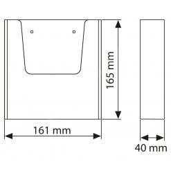 Classic Shop 34 Duvar Tipi Tekli Broşürlük A5