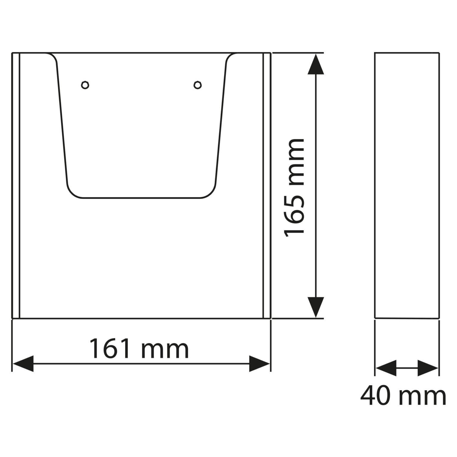 Duvar Tipi Tekli Broşürlük A5
