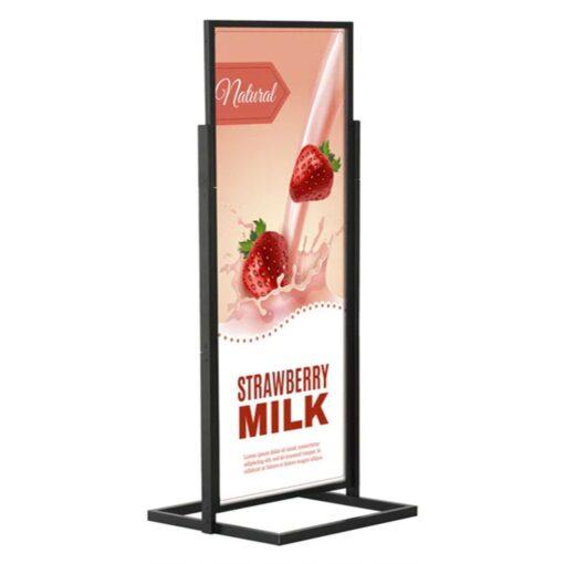 70x170cm siyah çift taraflı eko poster pano