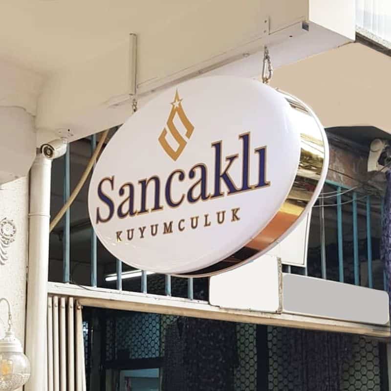 Elips Askı Aparatlı Fener Tabela