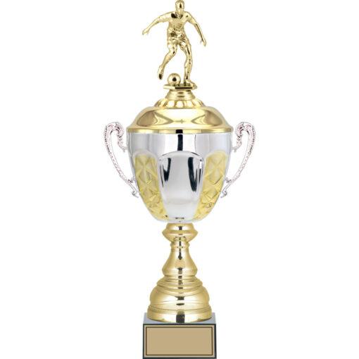 Futbol figürlü ödül kupaları, futbol figürleri ödül hediyeleri, kişiselleştirilebilir futbol figürlü kupalar, futbol takımları için prestijli ödül hediyeleri, çeşitli ölçülerde futbol figürlü ödül kupaları