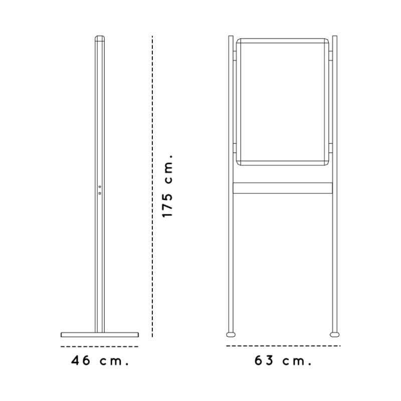 Infoboard B2 Çift Taraflı Ayaklı Poster Pano