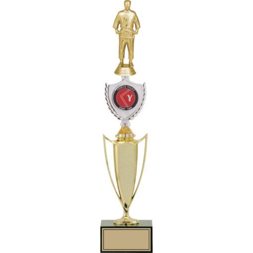 Judo Karate Figürlü Kupa Logo Baskılı Spor Ödülü