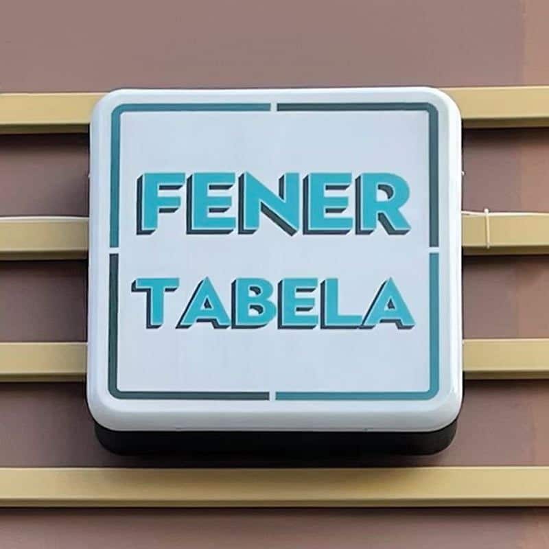 Kare Tek Yönlü Duvara Monte Fener Tabela