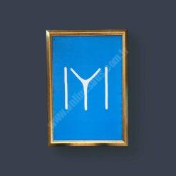 Kayı Boyu Bayrağı Çerçeveli Tablo