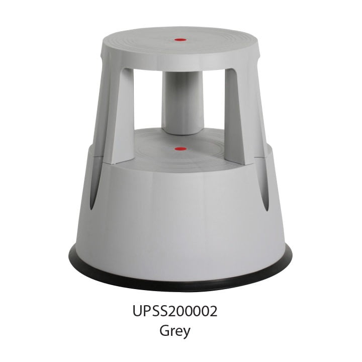 Kaymaz Tabure Tekerlekli Basamaklı Gri