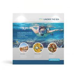 Kumaş Örümcek Stand 3 Panel (225x225cm)