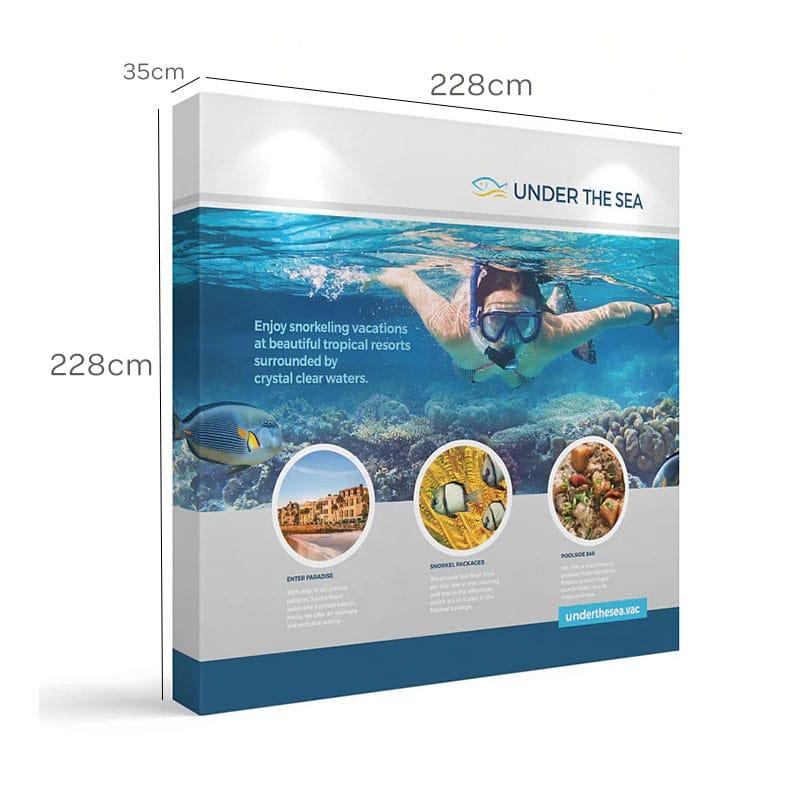 Kumaş Örümcek Stand 1 Panel (75x225cm) 5 Kumaş Örümcek Stand 3 Panel (225x225cm)