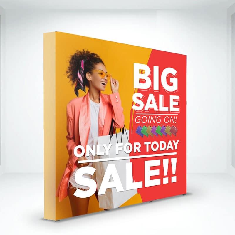 Kumaş Örümcek Stand 1 Panel (75x225cm) 6 Kumaş Örümcek Stand 3 Panel (225x225cm)