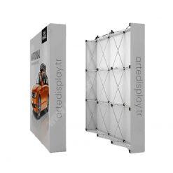 Kumaş Örümcek Stand 3 Panel (225x225cm)