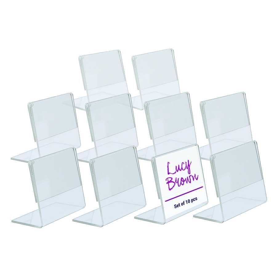 L Tipi Pleksi Föylük Etiketlik Yatay 8x5cm